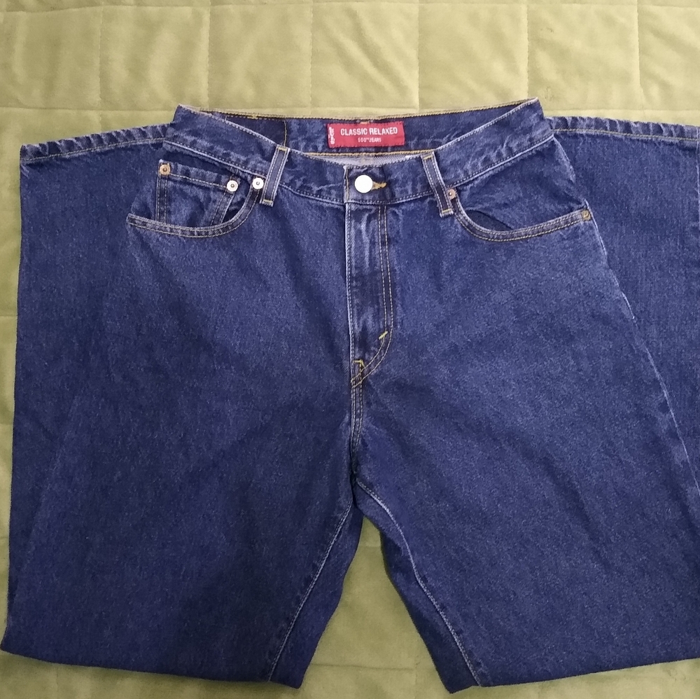 Jeans Mid-rise Classic Dark Wash Denim Vintage Levi's Women's Relaxed Fit Size 8